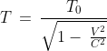 time dilation formula